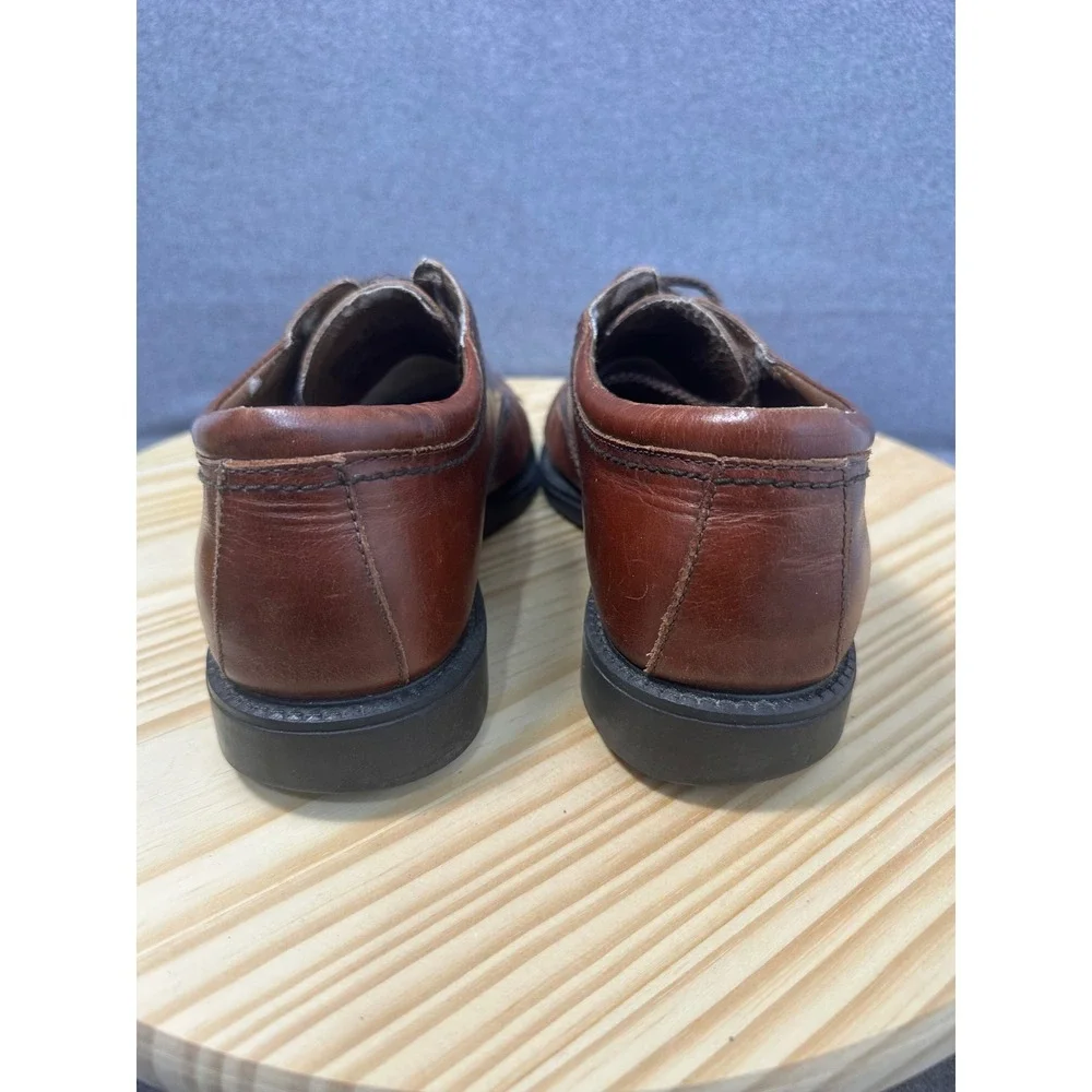 Dockers Mens Leather Cap Toe Oxford Dress Shoes Brown Size‎ 8.5M preppy